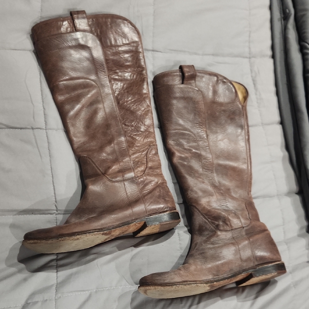 Frye brown leather boots